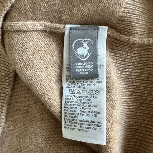 J.Crew Cashmere Classic Fit Crewneck Sweater Heather Camel BA400 Size XL New - Picture 11 of 14